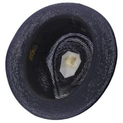 Inwood - Stetson Hemp Fedora Hat - TSINWDB 38 Inwood - Stetson Hemp Fedora Hat - TSINWDB -Hat Shop h tsinwdb navy 6