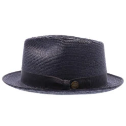 Inwood - Stetson Hemp Fedora Hat - TSINWDB 39 Inwood - Stetson Hemp Fedora Hat - TSINWDB -Hat Shop h tsinwdb navy 3a