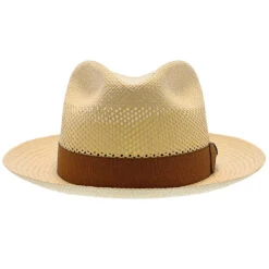 Brentwood - Stetson Shantung Straw Fedora Hat -Hat Shop h tsmoor nat 1a