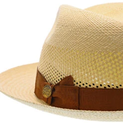 Brentwood - Stetson Shantung Straw Fedora Hat -Hat Shop h tsmoor nat 3a