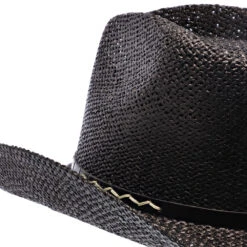 Onyx - Stetson Twisted Paper Straw Hat 11 Onyx - Stetson Twisted Paper Straw Hat -Hat Shop h tsonyx blk 3a