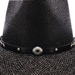 Onyx - Stetson Twisted Paper Straw Hat 13 Onyx - Stetson Twisted Paper Straw Hat -Hat Shop h tsonyx blk 4a