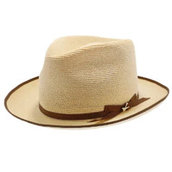 Stratoliner (Special Edition) - Stetson Hemp Straw Fedora Hat -Hat Shop h tssest nat 1a