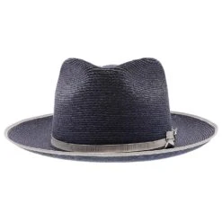 Stratoliner (Special Edition) - Stetson Hemp Straw Fedora Hat -Hat Shop h tssestb navy 1a