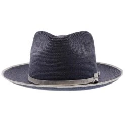 Stratoliner (Special Edition) - Stetson Hemp Straw Fedora Hat -Hat Shop h tssestb navy 2a