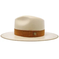 Tri-City - Stetson Shantung Straw Fedora Hat 23 Tri-City - Stetson Shantung Straw Fedora Hat -Hat Shop h tstcty nat 2a