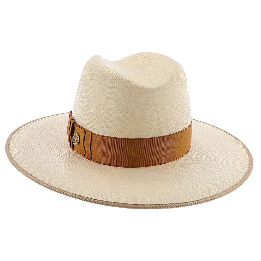 Tri-City - Stetson Shantung Straw Fedora Hat 7 Tri-City - Stetson Shantung Straw Fedora Hat - Image 7