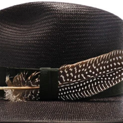 Tri-City - Stetson Shantung Straw Fedora Hat 33 Tri-City - Stetson Shantung Straw Fedora Hat -Hat Shop h tstctyb blk 5a