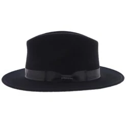 Markham - Stetson Crushable Wool Felt Fedora Hat 22 Markham - Stetson Crushable Wool Felt Fedora Hat -Hat Shop h twmrkm black 2