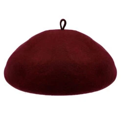 Simone - Stetson Wool Beret Hat -Hat Shop h twsme burgundy 1a