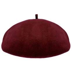 Simone - Stetson Wool Beret Hat -Hat Shop h twsme burgundy 2a