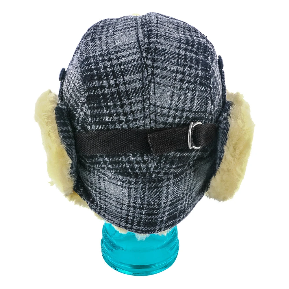 Reykjavk - Woolrich W9416 Aviator Red & Black Plaid Wool Blend Trapper Hat 6 Reykjavk - Woolrich W9416 Aviator Red & Black Plaid Wool Blend Trapper Hat - Image 6