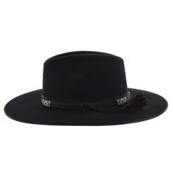 Helix - Stetson Wool Felt Fedora Hat -Hat Shop h xwhelx black 2