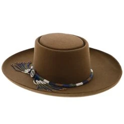 Tellus - Stetson Wool Felt Bolero Hat -Hat Shop h xwtels pecan 3