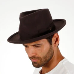 Capital - Walrus Crushable Hat Wool Felt Fedora - H7000 -Hat Shop h7000 brn 2