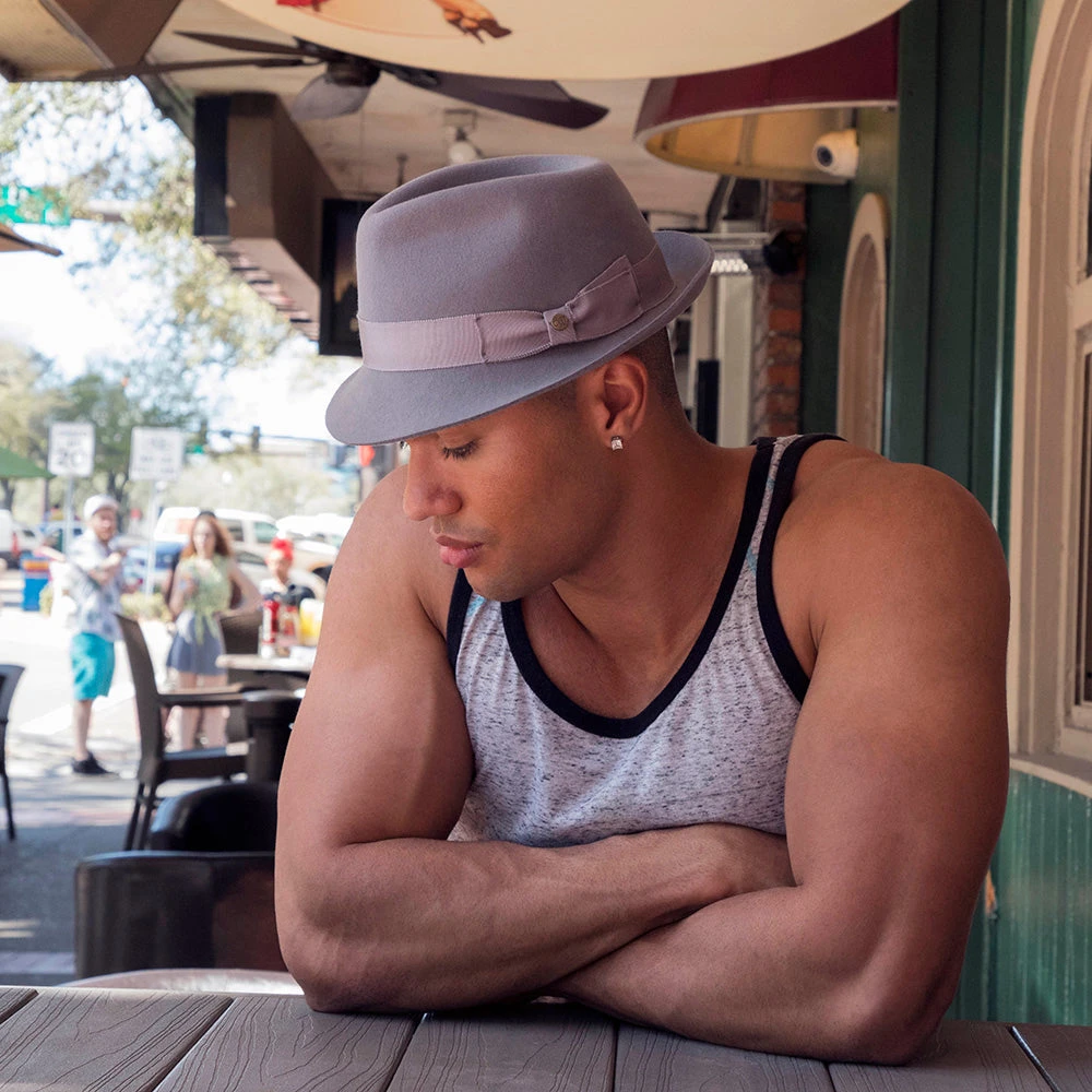 Triumph - Walrus Hats Grey Wool Felt Trilby Hat - H7004 14 Triumph - Walrus Hats Grey Wool Felt Trilby Hat - H7004 - Image 14