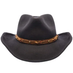 Shetland - Walrus Hats Dark Brown Wool Felt Cowboy Hat - H7013 24 Shetland - Walrus Hats Dark Brown Wool Felt Cowboy Hat - H7013 -Hat Shop h7013 blk 1a