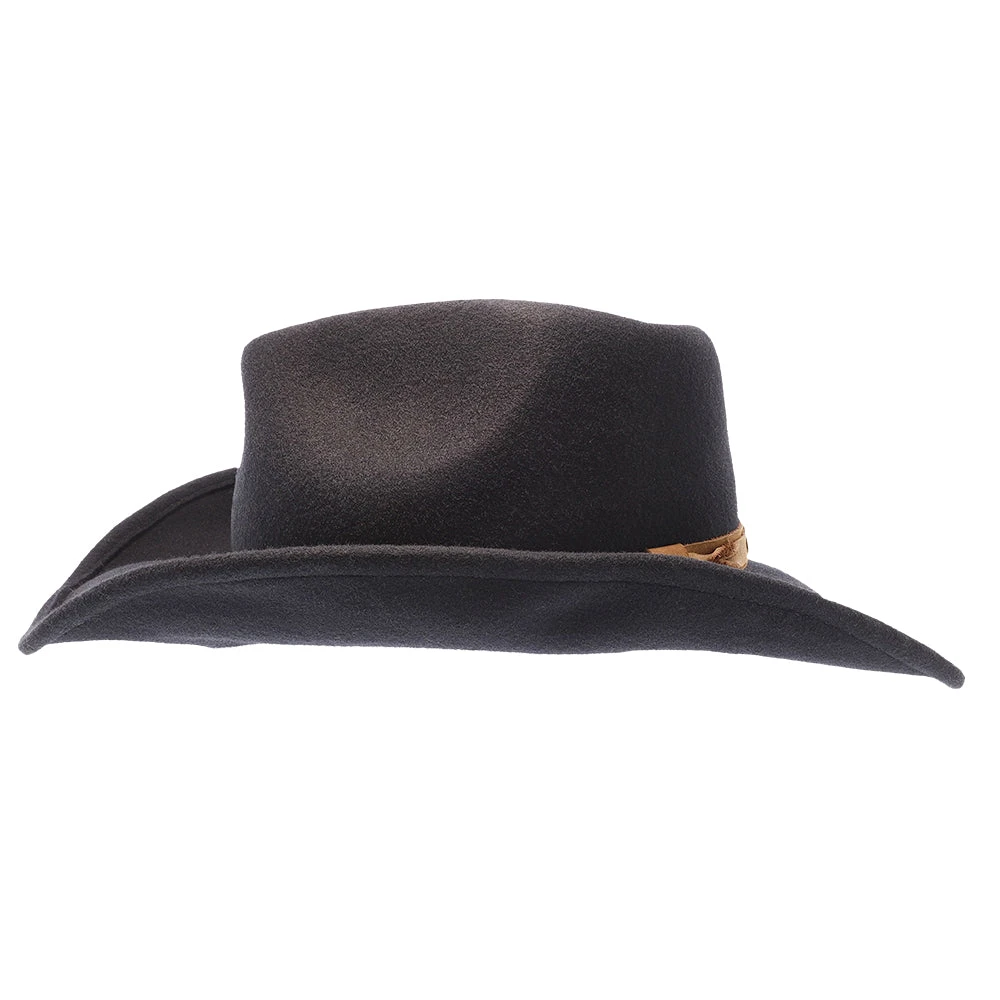 Shetland - Walrus Hats Dark Brown Wool Felt Cowboy Hat - H7013 6 Shetland - Walrus Hats Dark Brown Wool Felt Cowboy Hat - H7013 - Image 6