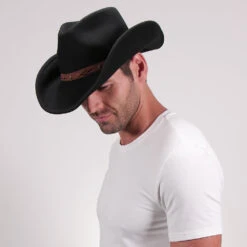 Shetland - Walrus Hats Dark Brown Wool Felt Cowboy Hat - H7013 37 Shetland - Walrus Hats Dark Brown Wool Felt Cowboy Hat - H7013 -Hat Shop h7013 blk 3