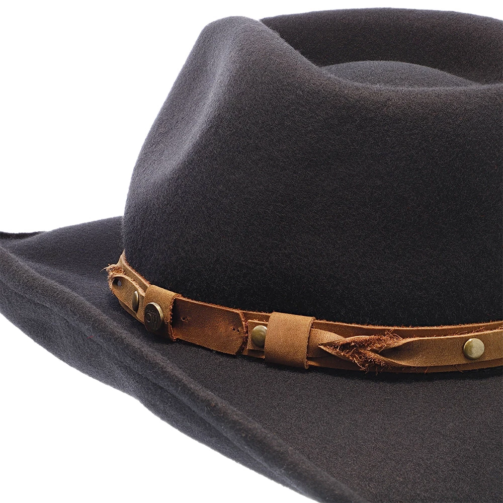 Shetland - Walrus Hats Dark Brown Wool Felt Cowboy Hat - H7013 20 Shetland - Walrus Hats Dark Brown Wool Felt Cowboy Hat - H7013 - Image 20