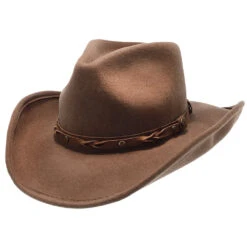 Shetland - Walrus Hats Dark Brown Wool Felt Cowboy Hat - H7013 23 Shetland - Walrus Hats Dark Brown Wool Felt Cowboy Hat - H7013 -Hat Shop h7013 brn 0a