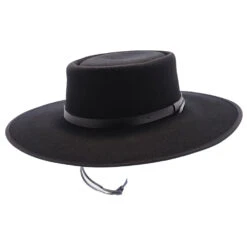 High Key - Walrus Hats Wool Bolero Hat -Hat Shop h7064 blk 0a