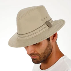 Gabal - H-MC360 - Dorfman Pacific 100% Cotton Safari Hat -Hat Shop hmc360 khaki 1