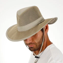 Navigator - Dorfman Pacific Polyester Crushable Outback Hat -Hat Shop hmc62 khaki 3