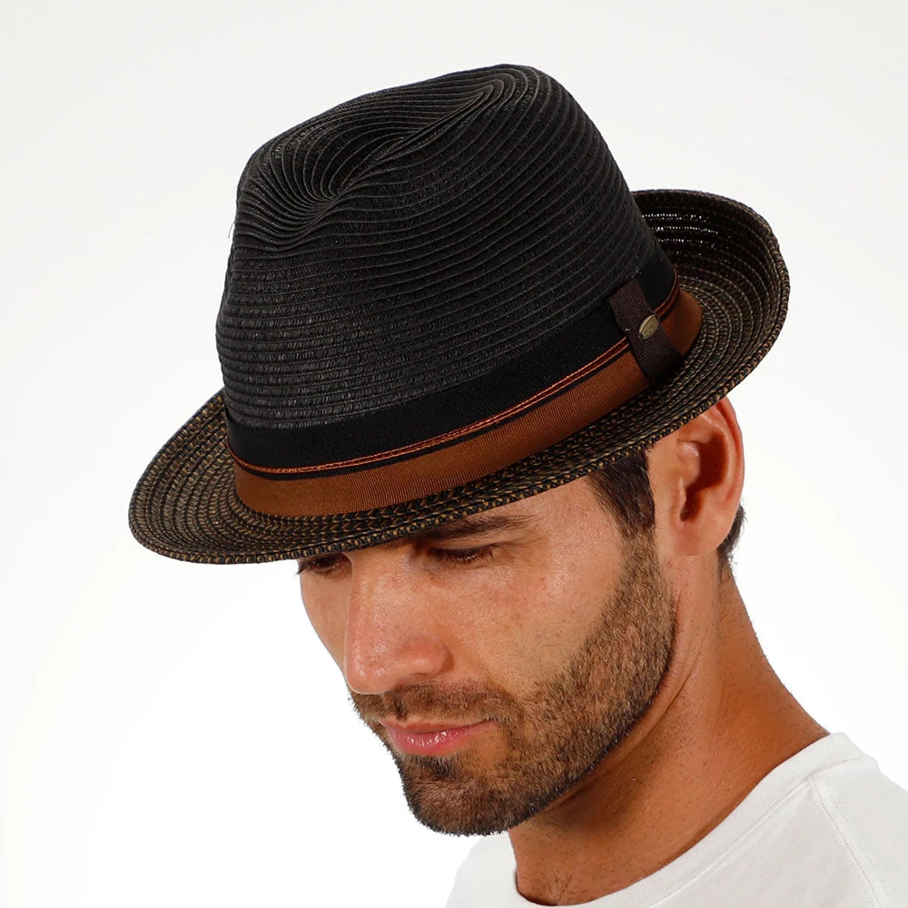 The City - Scala Black Paper Braid Fedora Hat 10 The City - Scala Black Paper Braid Fedora Hat - Image 10