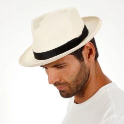 Retro Panama - Stetson Genuine Panama Fedora Hat - TSRTRO -Hat Shop htsrtro nat 2