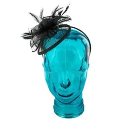 Jeanne Simmons Rose Black Sinamay Fascinator Hat -Hat Shop jeanne simmons fascinator black one size fits most rose jeanne simmons black sinamay fascinator hat 4435 hat 16711171932300