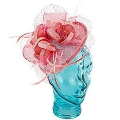 Jeanne Simmons Feather Taupe Sinamay Fascinator Hat -Hat Shop jeanne simmons fascinator pink one size fits most feather jeanne simmons taupe sinamay fascinator hat 4396 hat 16556505792652