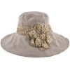 Jeanne Simmons Wide N' Soft Mocha Polyester Wide Brim Hat