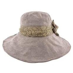 Jeanne Simmons Wide N' Soft Mocha Polyester Wide Brim Hat -Hat Shop jeanne simmons mocha one size fits most wide n soft jeanne simmons mocha poly wide brim hat 4006 hat 16524575080588