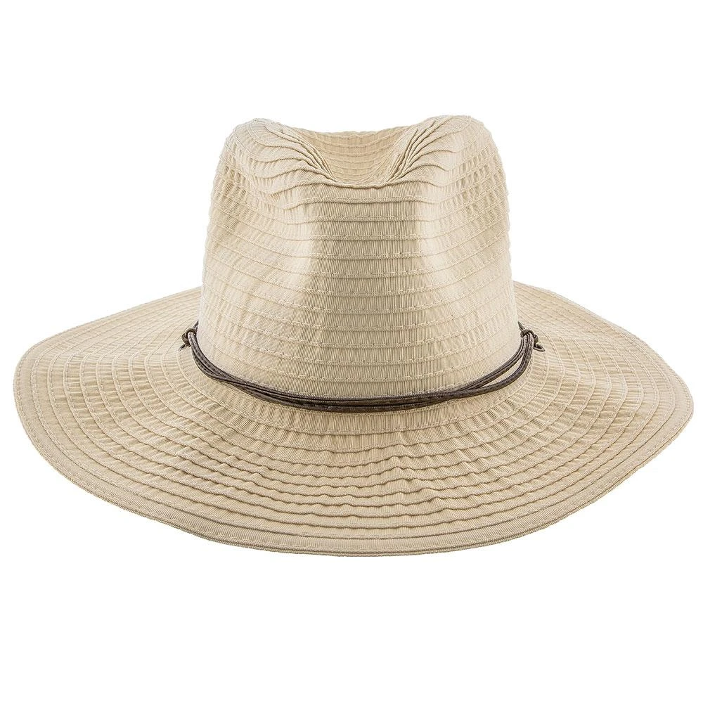 Jeanne Simmons Poolside Ribbon Wide Brim Fedora Hat 4 Jeanne Simmons Poolside Ribbon Wide Brim Fedora Hat - Image 4