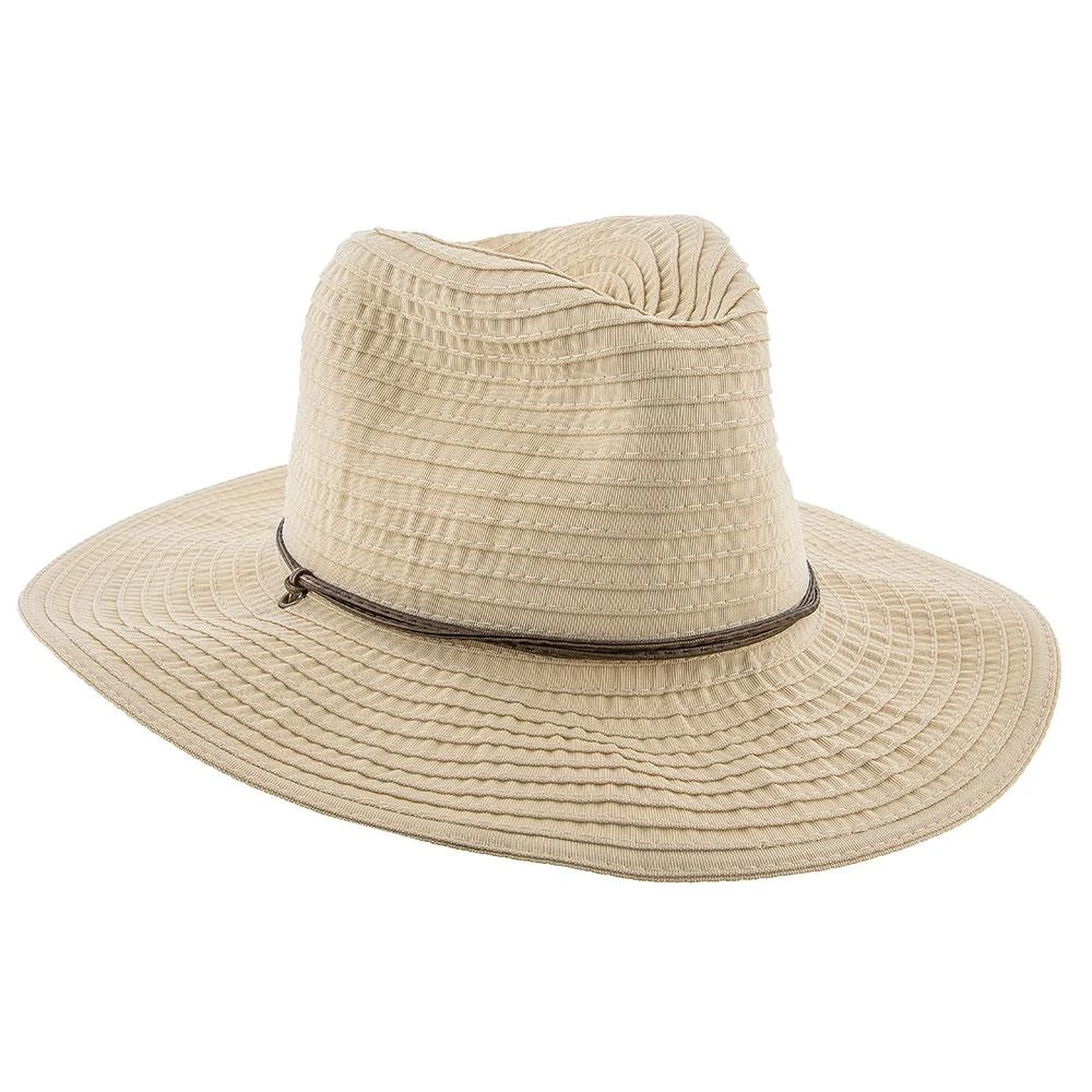 Jeanne Simmons Poolside Ribbon Wide Brim Fedora Hat 6 Jeanne Simmons Poolside Ribbon Wide Brim Fedora Hat - Image 6