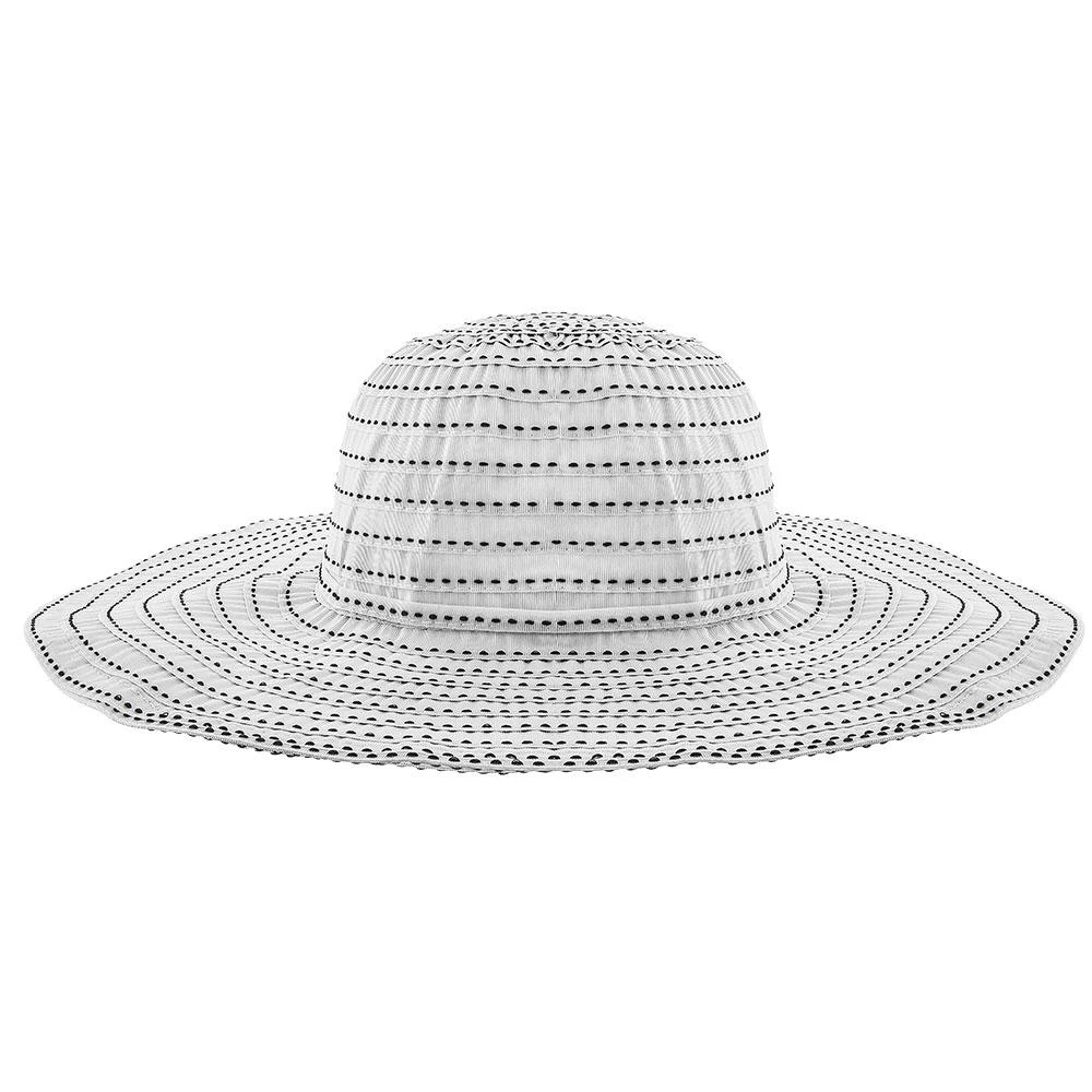 Jeanne Simmons Prima Donna Ribbon Polyester Wide Brim Hat 7 Jeanne Simmons Prima Donna Ribbon Polyester Wide Brim Hat - Image 7