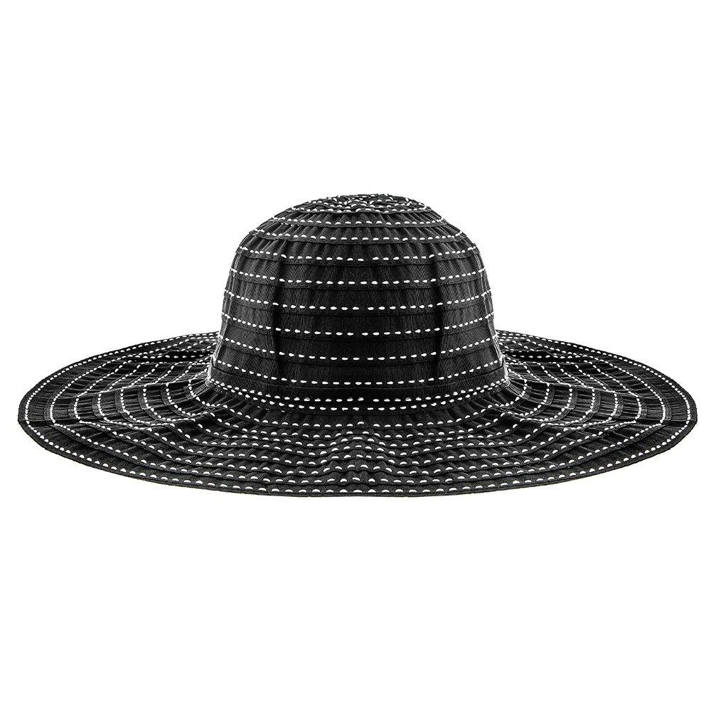 Jeanne Simmons Prima Donna Ribbon Polyester Wide Brim Hat 2 Jeanne Simmons Prima Donna Ribbon Polyester Wide Brim Hat - Image 2