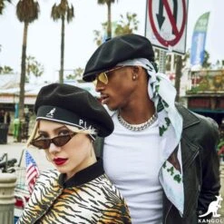 Kangol Bamboo Hawker Black 8 Panel Bamboo Flat Cap -Hat Shop k3217ht bk001 av4 bamboo hawker male