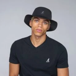 Kangol Tropic Rap Polyester Bucket Hat -Hat Shop k3314st kangol tropic rap hat black av7 4