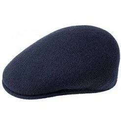 504 - Kangol Wool Flat Cap -Hat Shop kangol flat cap dark blue large 504 kangol wool flat cap hat 16556477186188