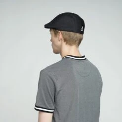 Kangol Neo Geo Polyester Flat Cap -Hat Shop kangol neo geo black 3