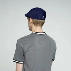 Kangol Neo Geo Polyester Flat Cap -Hat Shop kangol neo geo navy 3