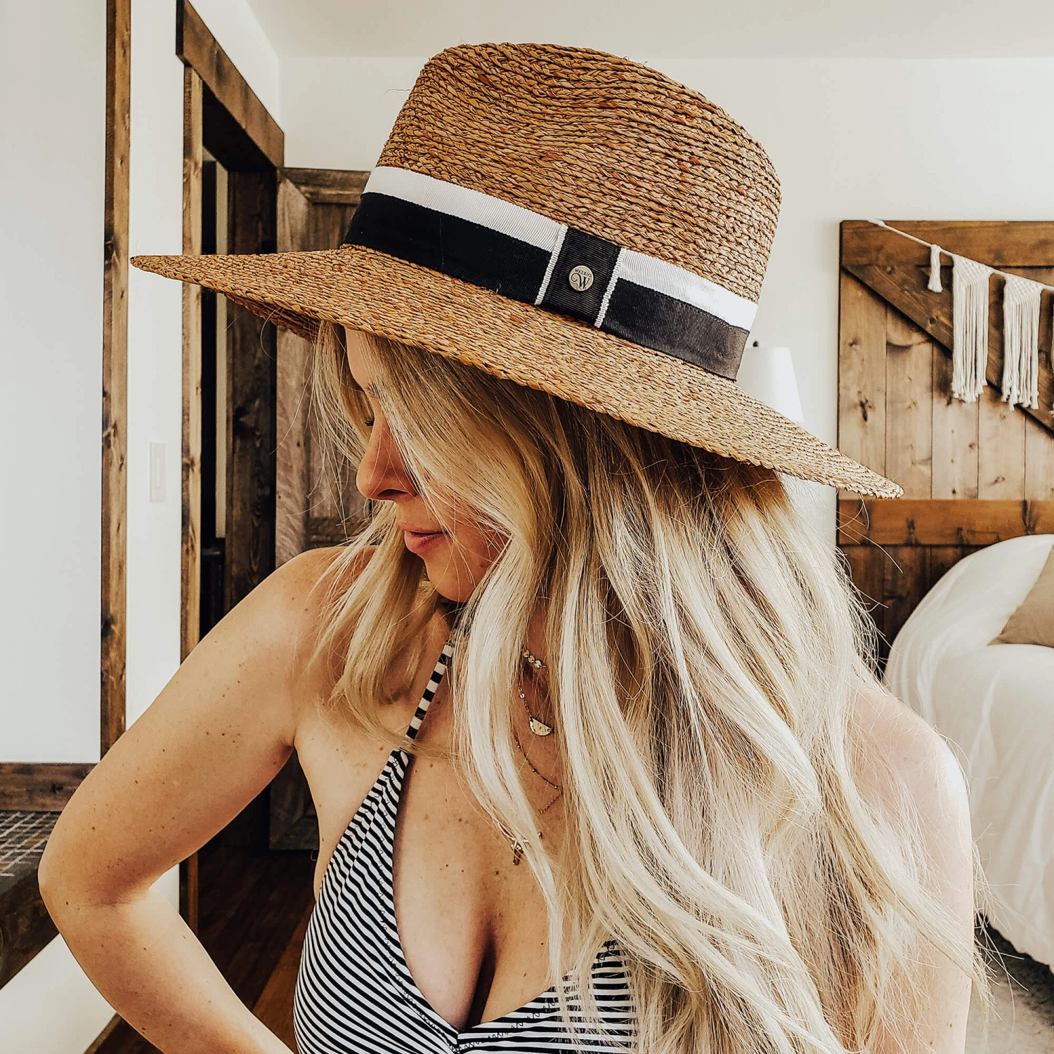 South Beach - Walrus Hats Natural Raffia Straw Fedora Hat 20 South Beach - Walrus Hats Natural Raffia Straw Fedora Hat - Image 20