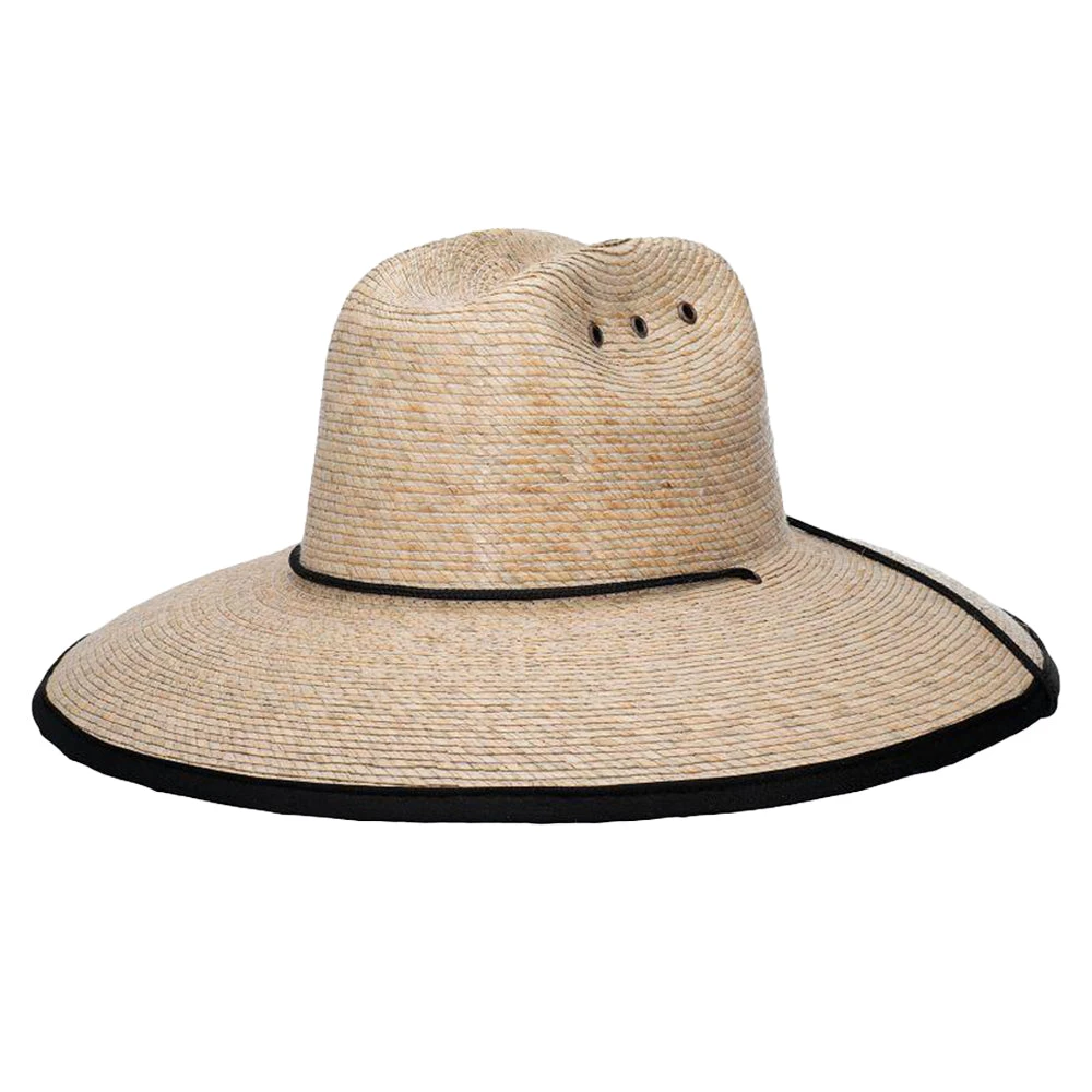 Slate - Makai Palm Straw Lifeguard Hat 2 Slate - Makai Palm Straw Lifeguard Hat - Image 2