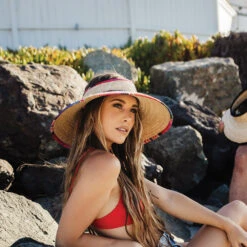 Frio - Makai Palm Straw Visor Hat -Hat Shop ma137os lifestyle