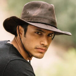 Deacon - MC127 - DPC Shapeable Weathered Cotton Outback Hat -Hat Shop mc127 m01