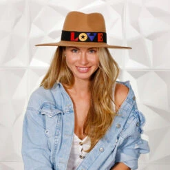 Walrus Hats Castle Brown W/ Festival Bands Wool Fedora Hat 29 Walrus Hats Castle Brown W/ Festival Bands Wool Fedora Hat -Hat Shop mg 9047