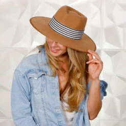 Walrus Hats Castle Brown W/ Festival Bands Wool Fedora Hat 34 Walrus Hats Castle Brown W/ Festival Bands Wool Fedora Hat -Hat Shop mg 9095