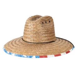 Regia - Dorfman Pacific Palm Straw Lifeguard Hat -Hat Shop ms506os 1a
